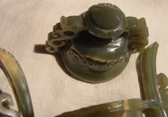 Chinese Jade Covered Vessel