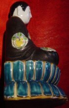Kutani Porcelain Meditating Buddha