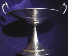 Graceful Medallion Coin Silver Tazza