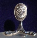 Graceful Medallion Coin Silver Tazza
