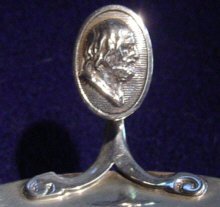 Graceful Medallion Coin Silver Tazza