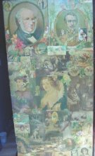 Glorious Victorian Decoupage Floor Screen