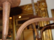 Elegant French Wrought Iron Chandelier