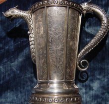 Moorish-Style Silver Ewer By Tane