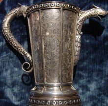 Moorish-Style Silver Ewer By Tane