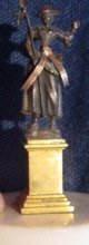 18th Century Bronze And Gold Table Figurine