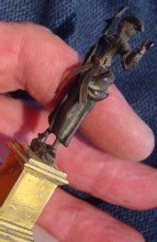 18th Century Bronze And Gold Table Figurine