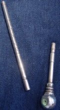 Antique Bolivian Silver Sipping Tube