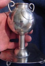Antique Bolivian Silver Mate Cup