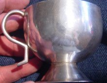 Antique South American Colonial Silver Cup
