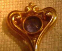 Art Nouveau Sapphire Tiepin
