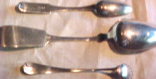 Three American Coin Silver Serving Pieces