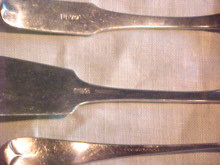 Three American Coin Silver Serving Pieces