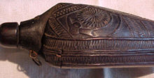 Greek Wooden Powder Flask