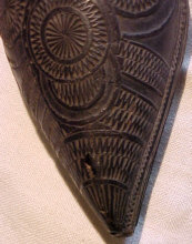 Greek Wooden Powder Flask