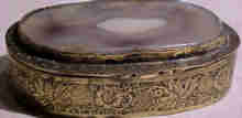 Antique Persian Box With Agate Top