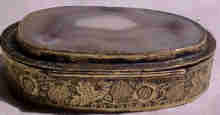 Antique Persian Box With Agate Top