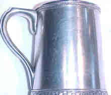 Large Early Tiffany Sterling Mug