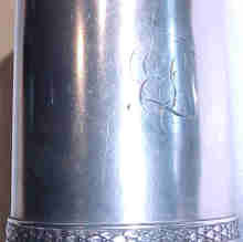 Large Early Tiffany Sterling Mug