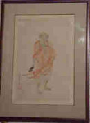 Japanese Zen Buddhist Watercolor