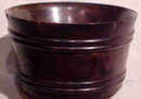 Lovely Antique Yarn Bowl In Ebony
