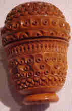 Antique Coquilla Nut Pounce Pot