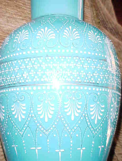 Persian Style Overlay Glass Vase