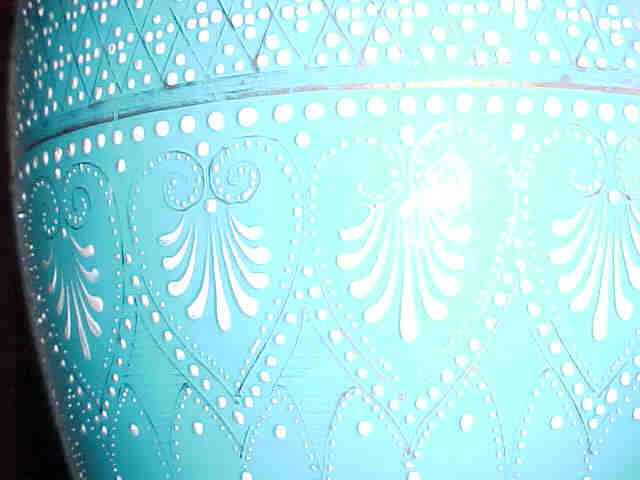 Persian Style Overlay Glass Vase