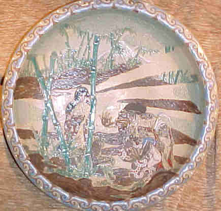 Large Antique Japanese Seto Charger