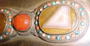 Antique Himalayan Buckle Mounted On Box