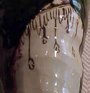 Large Oribe Earthenware Vase