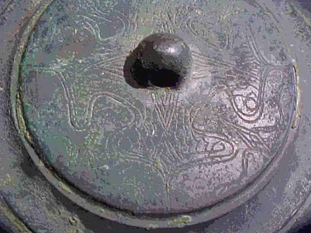 Han Dynasty Bronze Vessel Lid