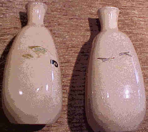 Rare Early 19th C. Satsuma Sake Bottles