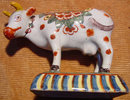Delft Cow Figurine