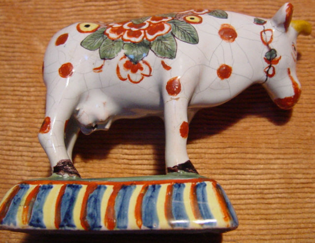 Delft Cow Figurine