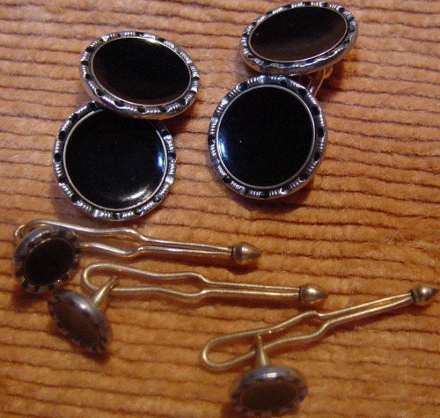 Jazz-Age Studs/Cufflinks