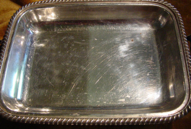 Elaborate Sheffield Double Entree Dish