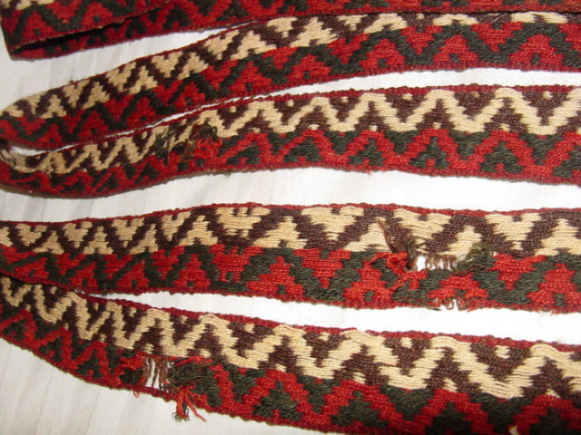 Pre-Columbian Mummy Tape - Stepped Pattern