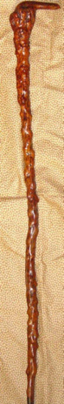 Folk Art Burl Cane