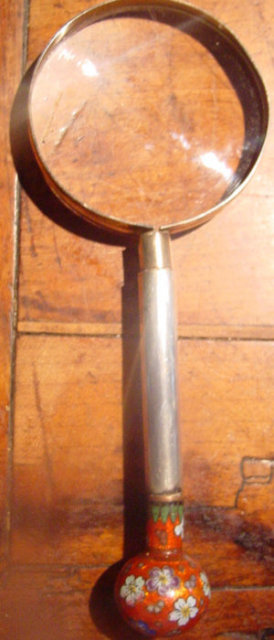 Japanese Enamel Magnifying Glass