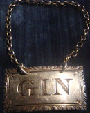 Superb Georgian Decanter Label