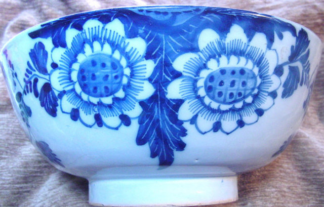 English Delft Punch Bowl
