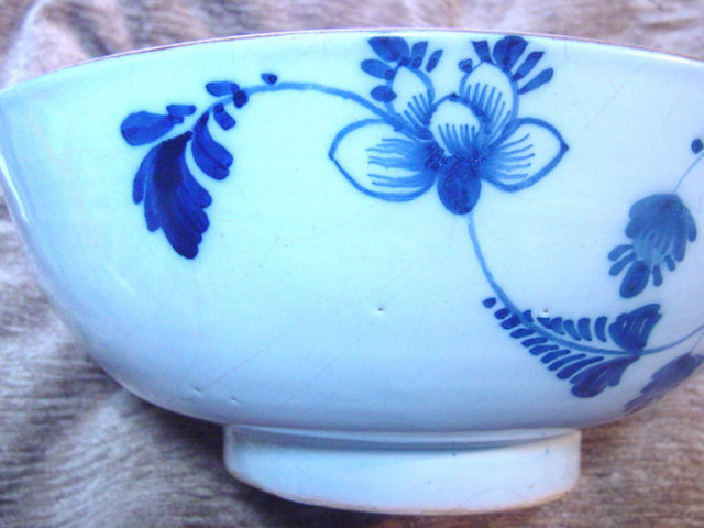 English Delft Punch Bowl