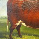 19thC BULL PAINTING / ENGLISH SCHOOL ANIMAL PORTRAIT