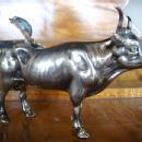SILVER COW CREAMER / 1930 GERMAN CONTINENTAL SILVER