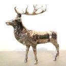 GERMAN SILVER STAG TABLE ORNAMENT / 800 CONTINENTAL SILVER