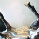 GERMAN SILVER STAG TABLE ORNAMENT / 800 CONTINENTAL SILVER