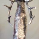 GERMAN SILVER STAG TABLE ORNAMENT / 800 CONTINENTAL SILVER