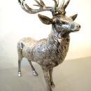 GERMAN SILVER STAG TABLE ORNAMENT / 800 CONTINENTAL SILVER