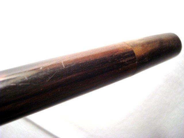 VICTORIAN BULLDOG CANE / CELLULOID/ COCOBOLO